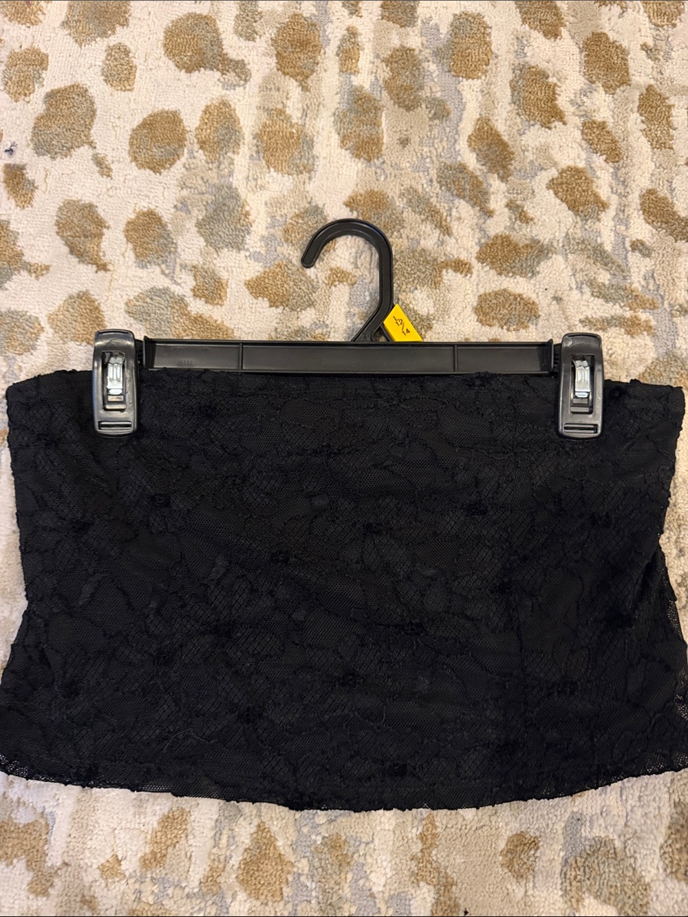 Black Lace Tube Skirt - Women